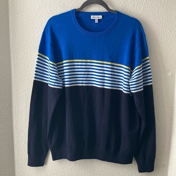 Peter Millar Men’s Sweater Size XL Pima Cotton Merino Wool Blend Top B17 - Picture 2 of 8